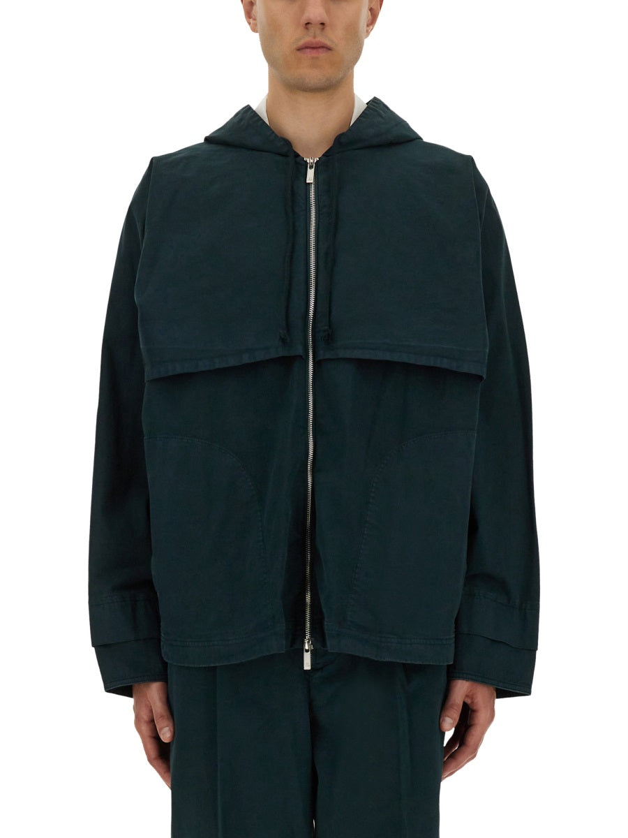 HOODED WINDBREAKER Helmut Lang GREEN S