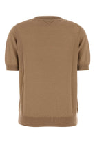 CAMEL CASHMERE SWEATER Prada