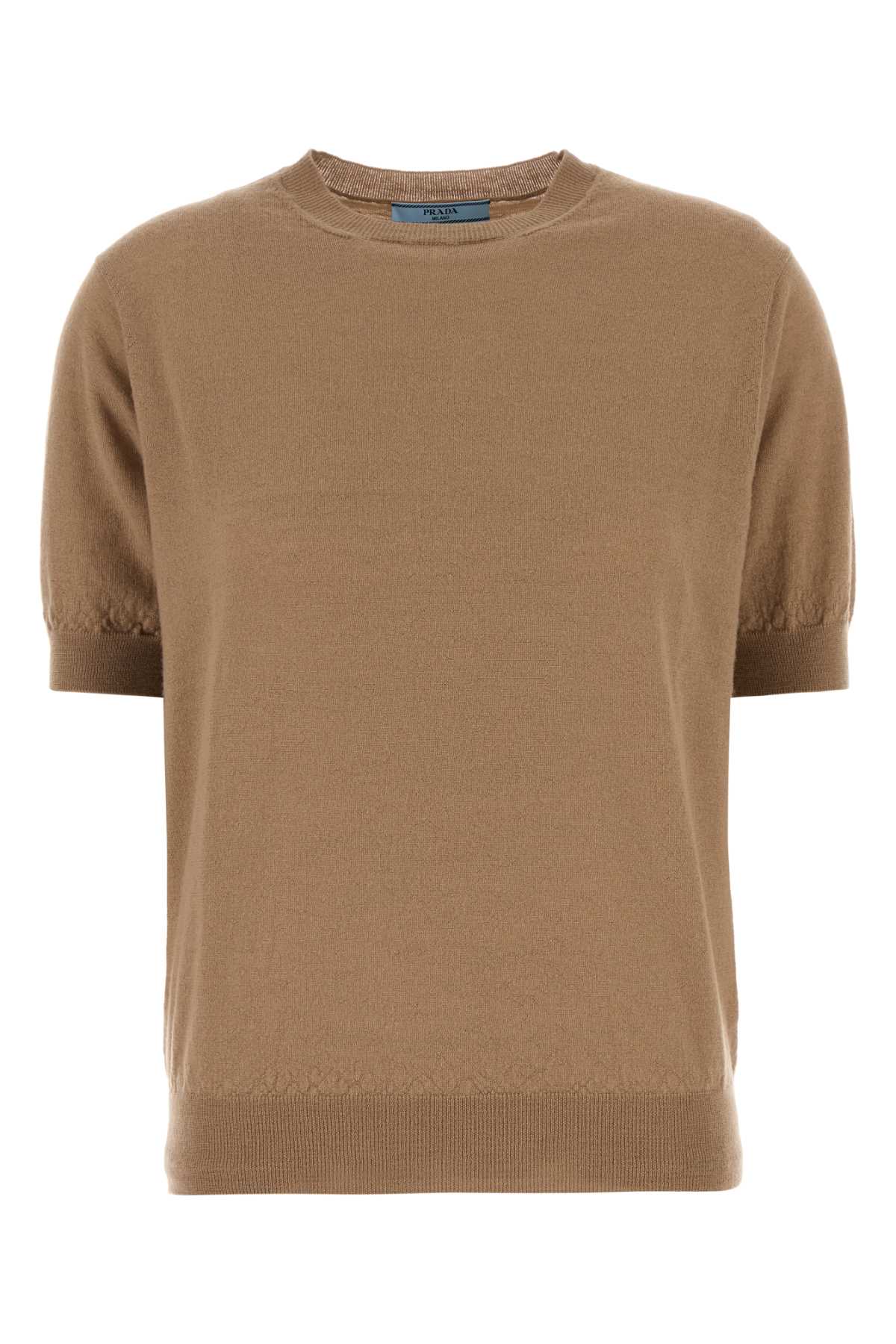 CAMEL CASHMERE SWEATER Prada CAMEL 40