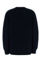 DARK BLUE WOOL BLEND SWEATER Prada