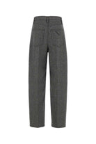 EMBROIDERED GLENCHECK PANT Prada