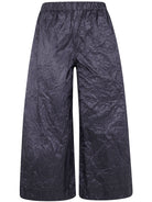 "PANTALONE PIGIAMA" WAISTED SILK TROUSERS DANIELA GREGIS BLACK UNICA