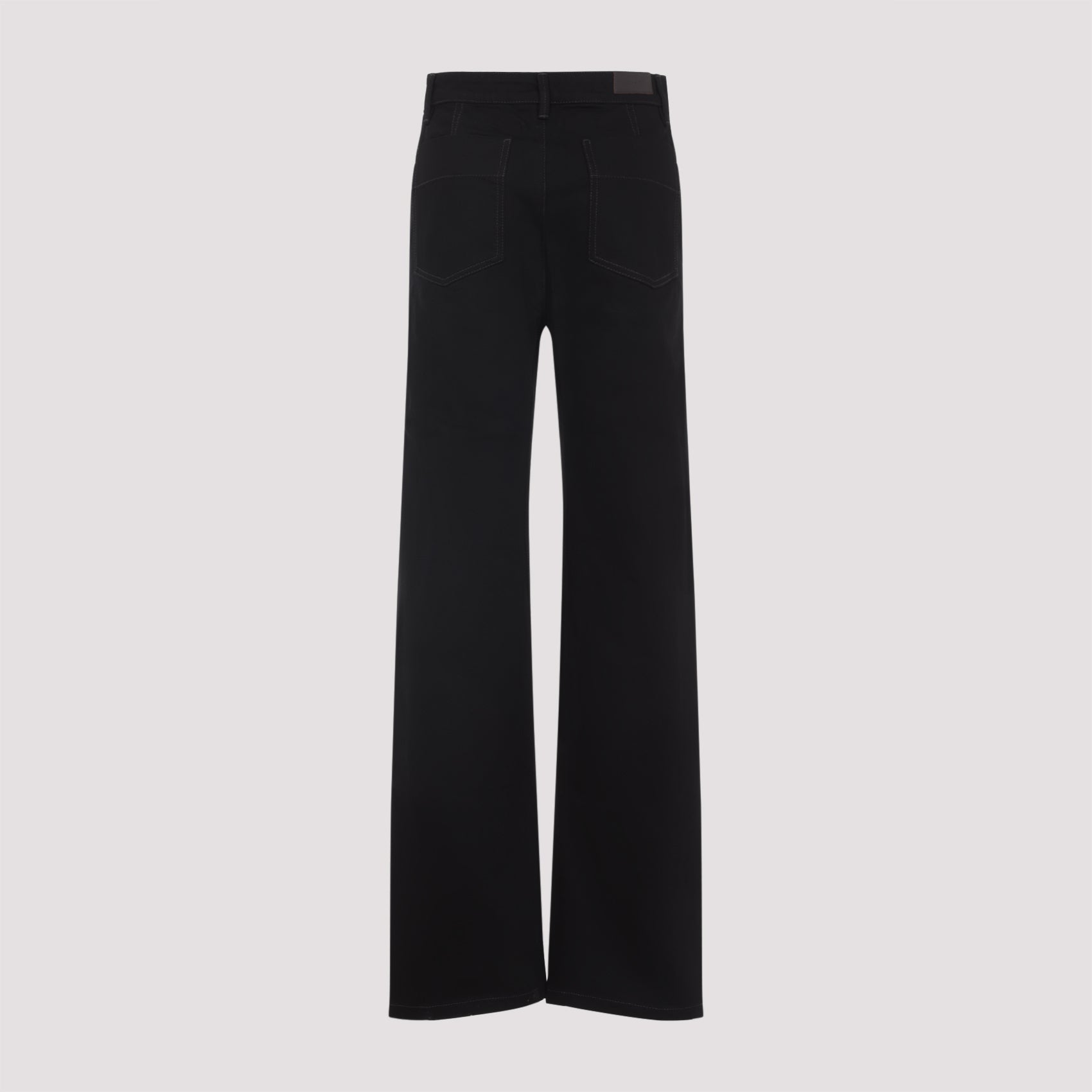 BLACK COTTON TROUSERS Lemaire