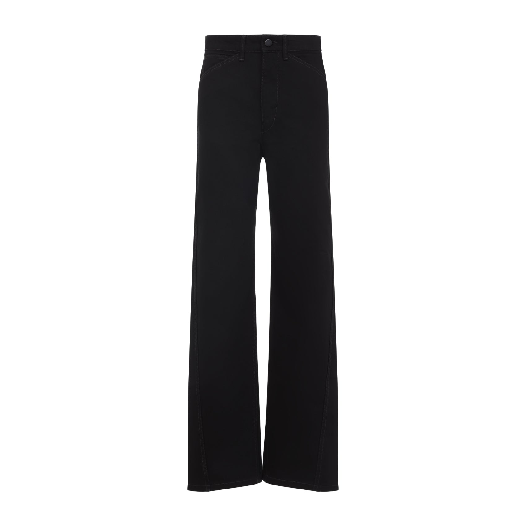 BLACK COTTON TROUSERS Lemaire BLACK 38
