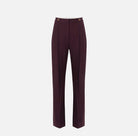 WOOL PANTS Elisabetta Franchi EA4MERLOT 58