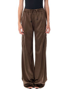 STRETCH SILK SATIN CARGO PJ PANTS Tom Ford CHOCOLATE 38