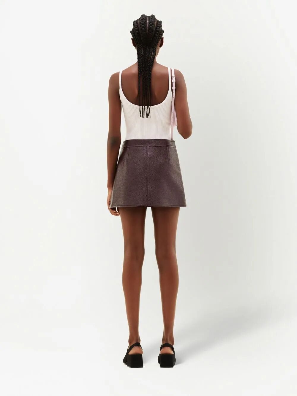 RE-EDITION VINYL MINI SKIRT COURREGÈS