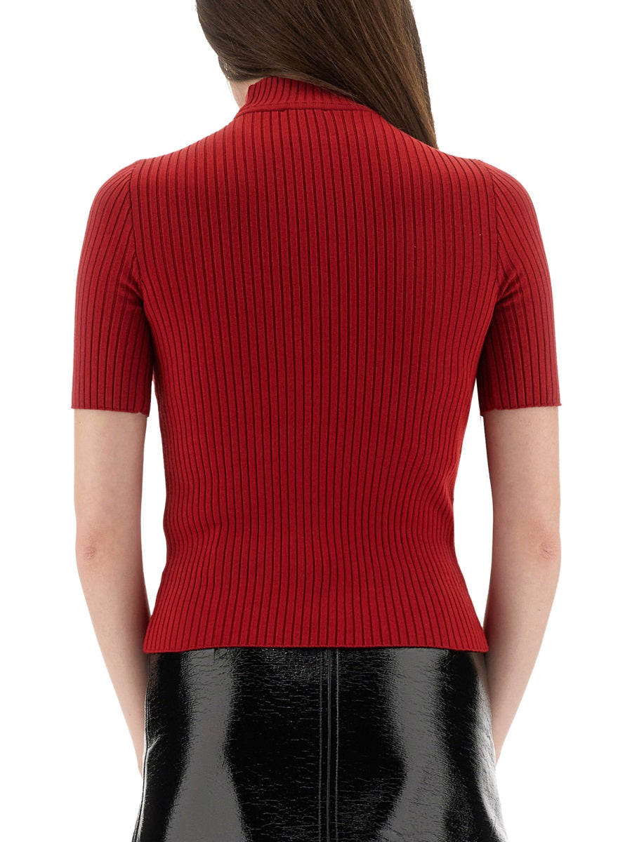 REEDITION KNITTED TSHIRT COURREGÈS RED XS