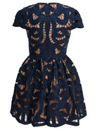 BLUE COTTON DRESS Self-Portrait