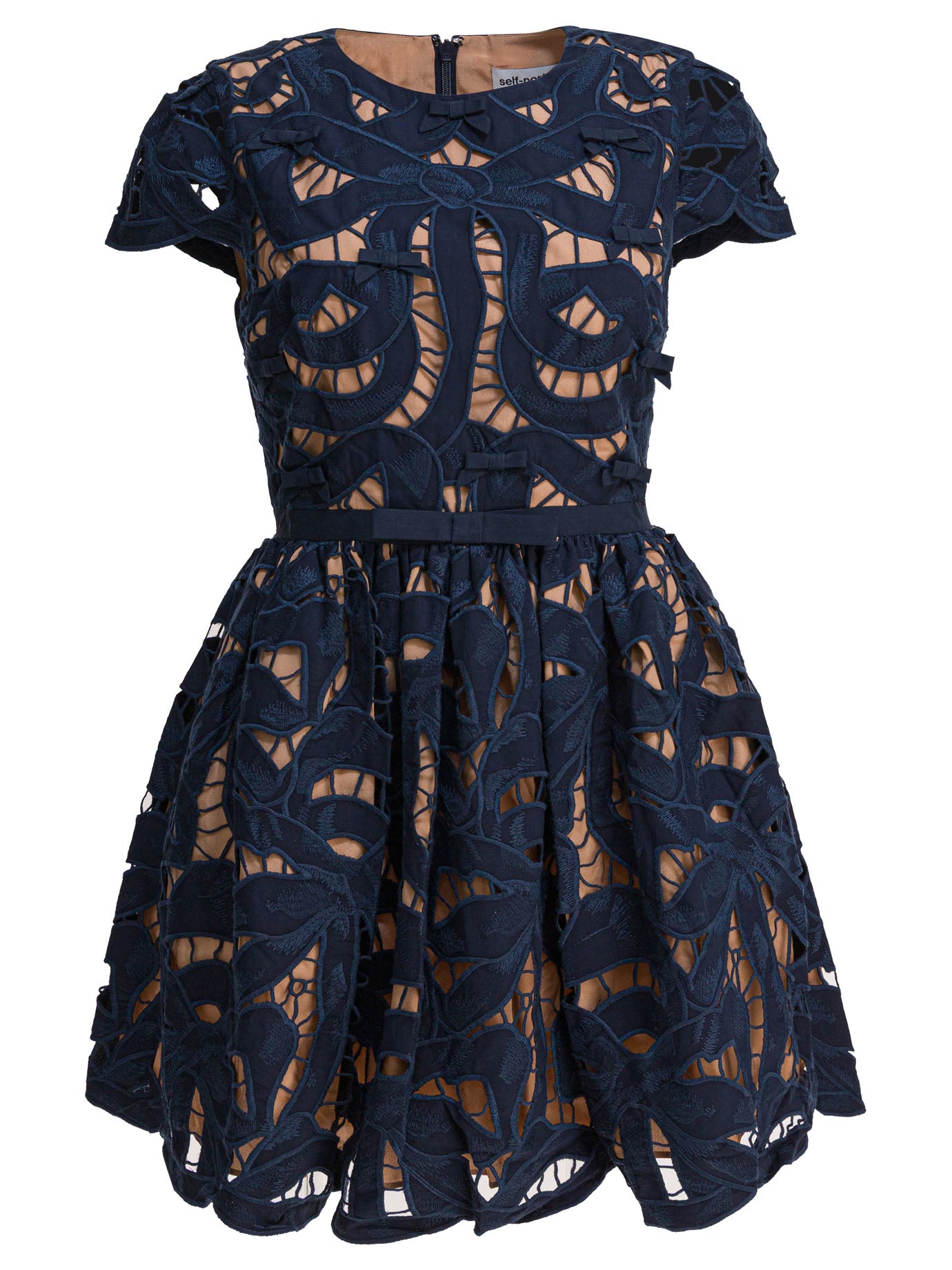 BLUE COTTON DRESS Self-Portrait BLUE 10