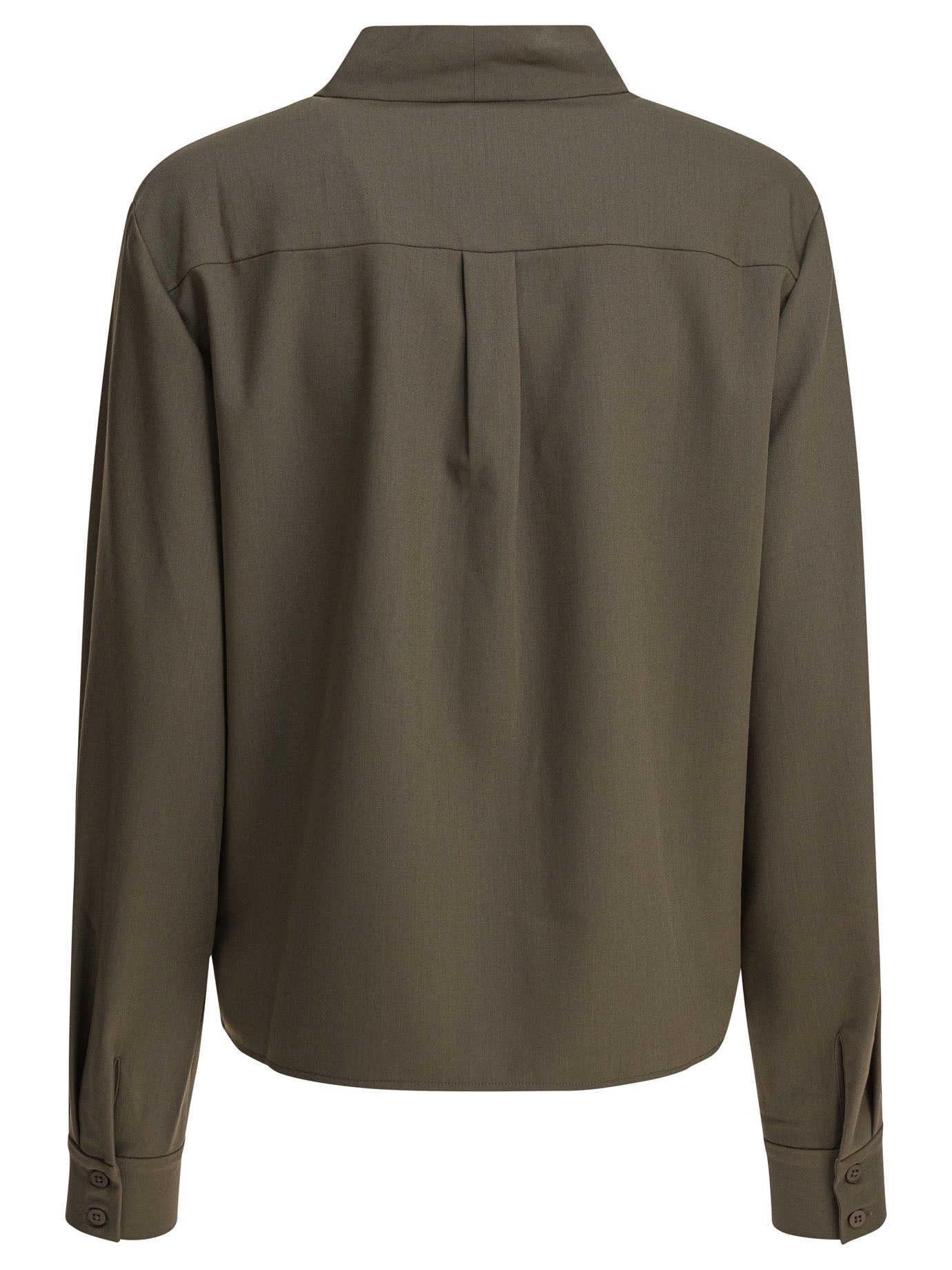 GREEN POLYESTER BLEND SHIRTS Self-Portrait
