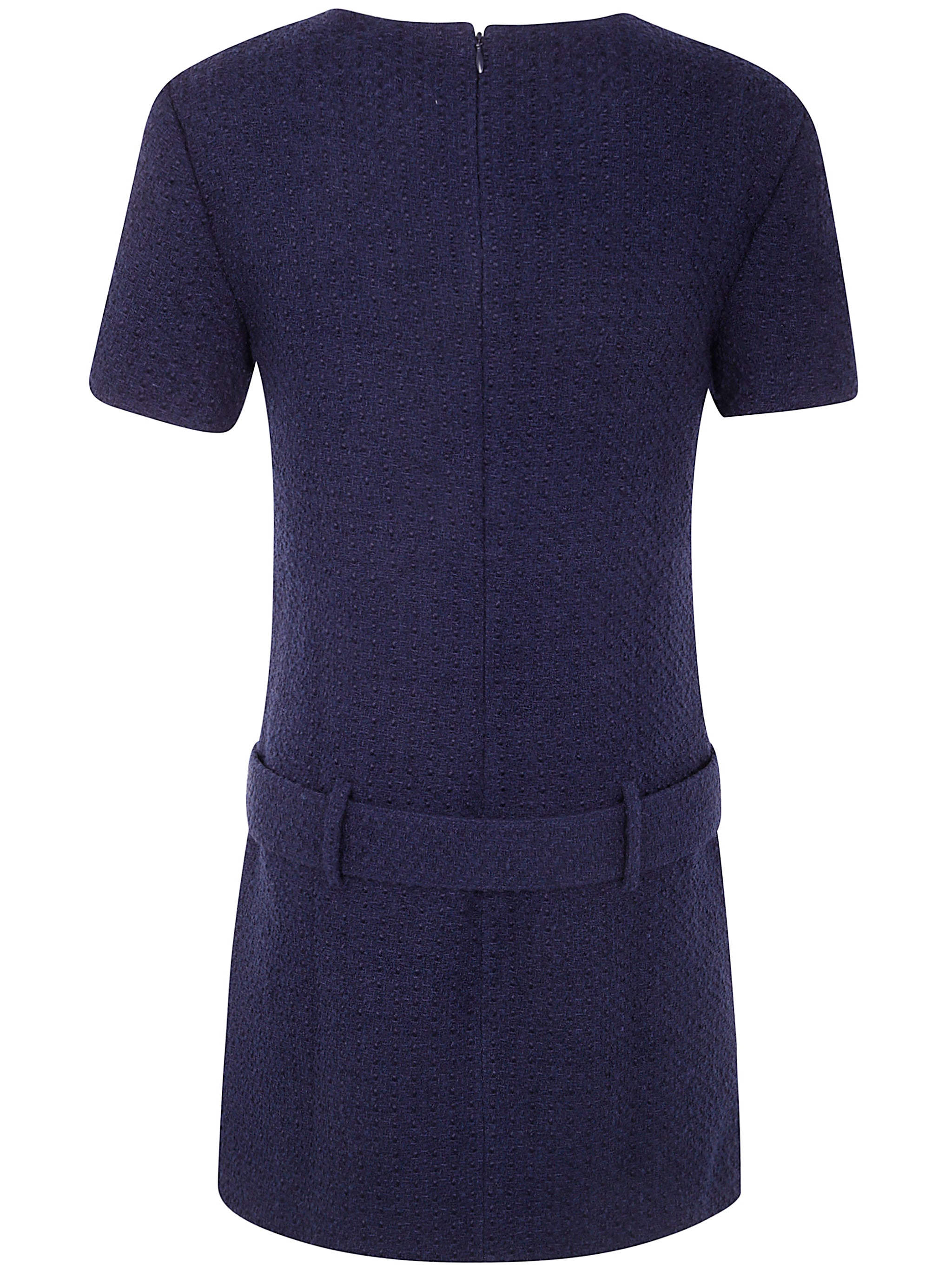 BLUE POLYAMIDE DRESS Self-Portrait