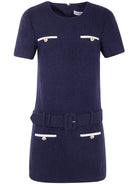 BOUCLE MINI DRESS Self-Portrait BLUE 10