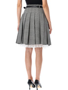 PLEATED MIDI SKIRT PRINCE OF WALES Self-Portrait