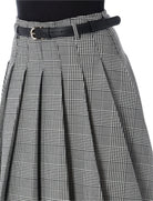 PLEATED MIDI SKIRT PRINCE OF WALES Self-Portrait