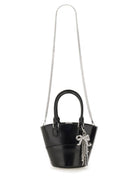 LEATHER TOTE BAG WITH CHARM Self-Portrait