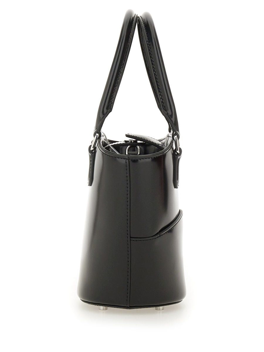 LEATHER TOTE BAG WITH CHARM Self-Portrait