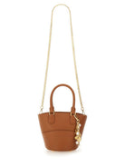 LEATHER TOTE BAG WITH CHARM Self-Portrait