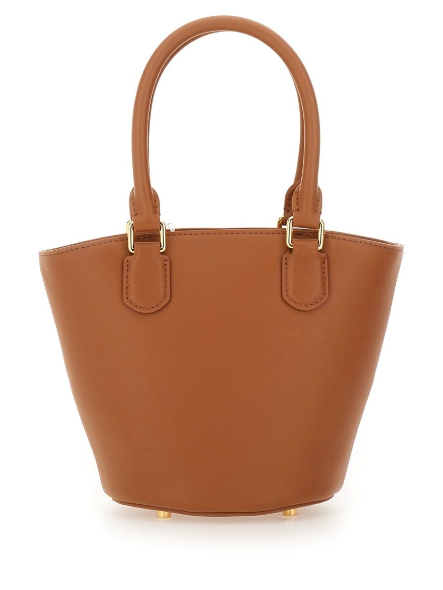 LEATHER TOTE BAG WITH CHARM Self-Portrait