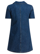 BLUE COTTON DRESS Self-Portrait