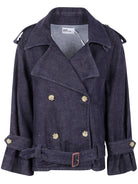 DENIM TRENCH JACKET Self-Portrait BLUE 8