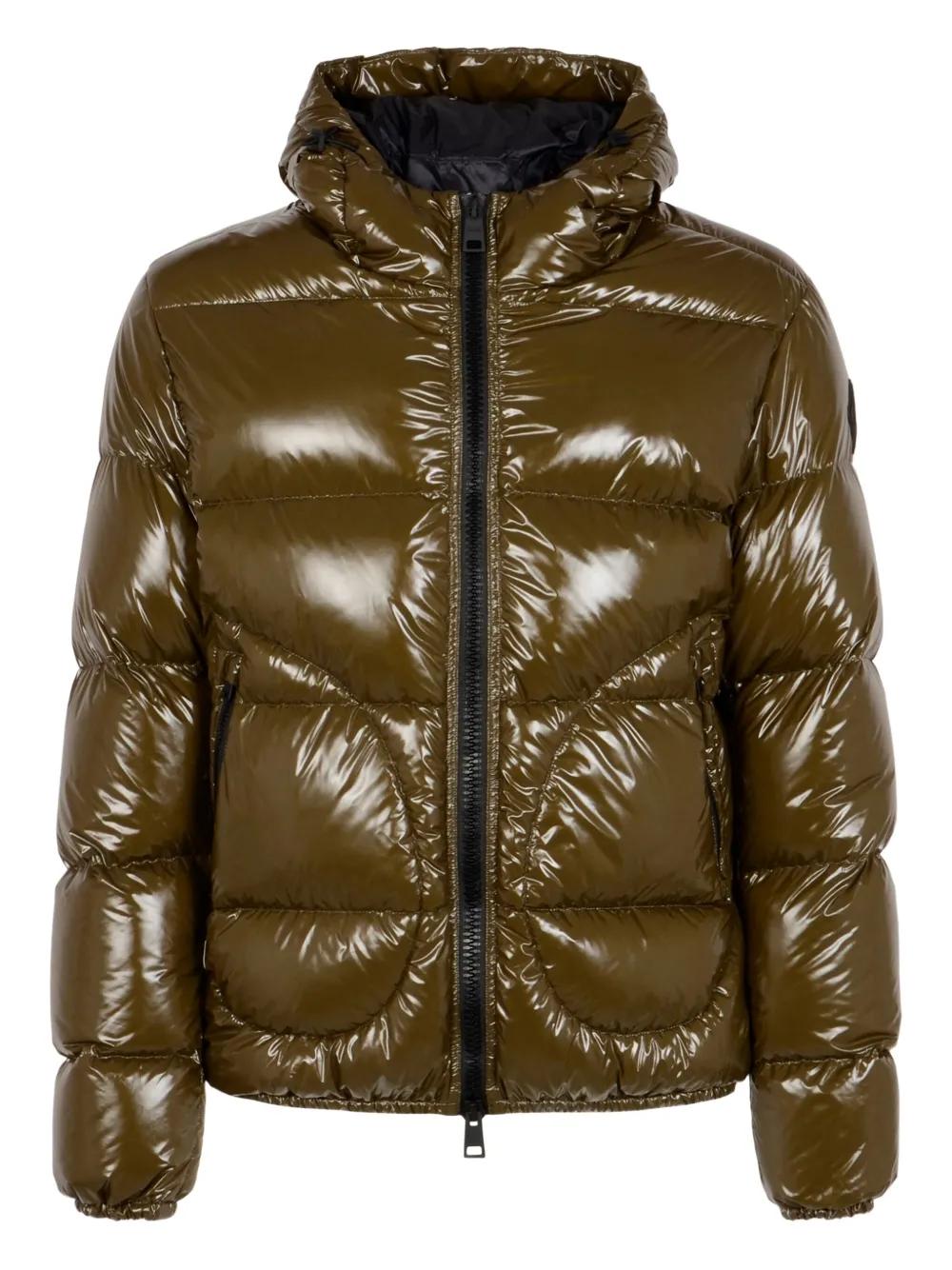 QUILTED JACKET WITH HOOD Herno MILITARE 48