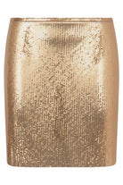 MESH KNIT SKIRT Paco Rabanne Gold 36