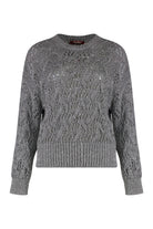 PILADE LUREX KNIT SWEATER MAX MARA STUDIO Silver XS