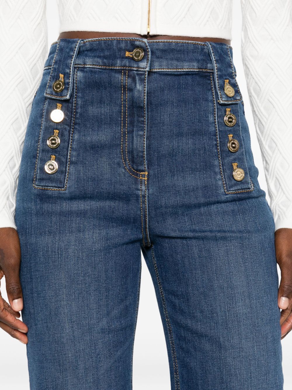 BLUE STRETCH CLOTHING JEANS Elisabetta Franchi