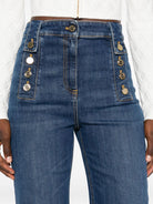 BLUE STRETCH CLOTHING JEANS Elisabetta Franchi