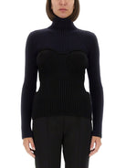 BLUE MERINO WOOL SWEATERS JEAN PAUL GAULTIER BLUE XS
