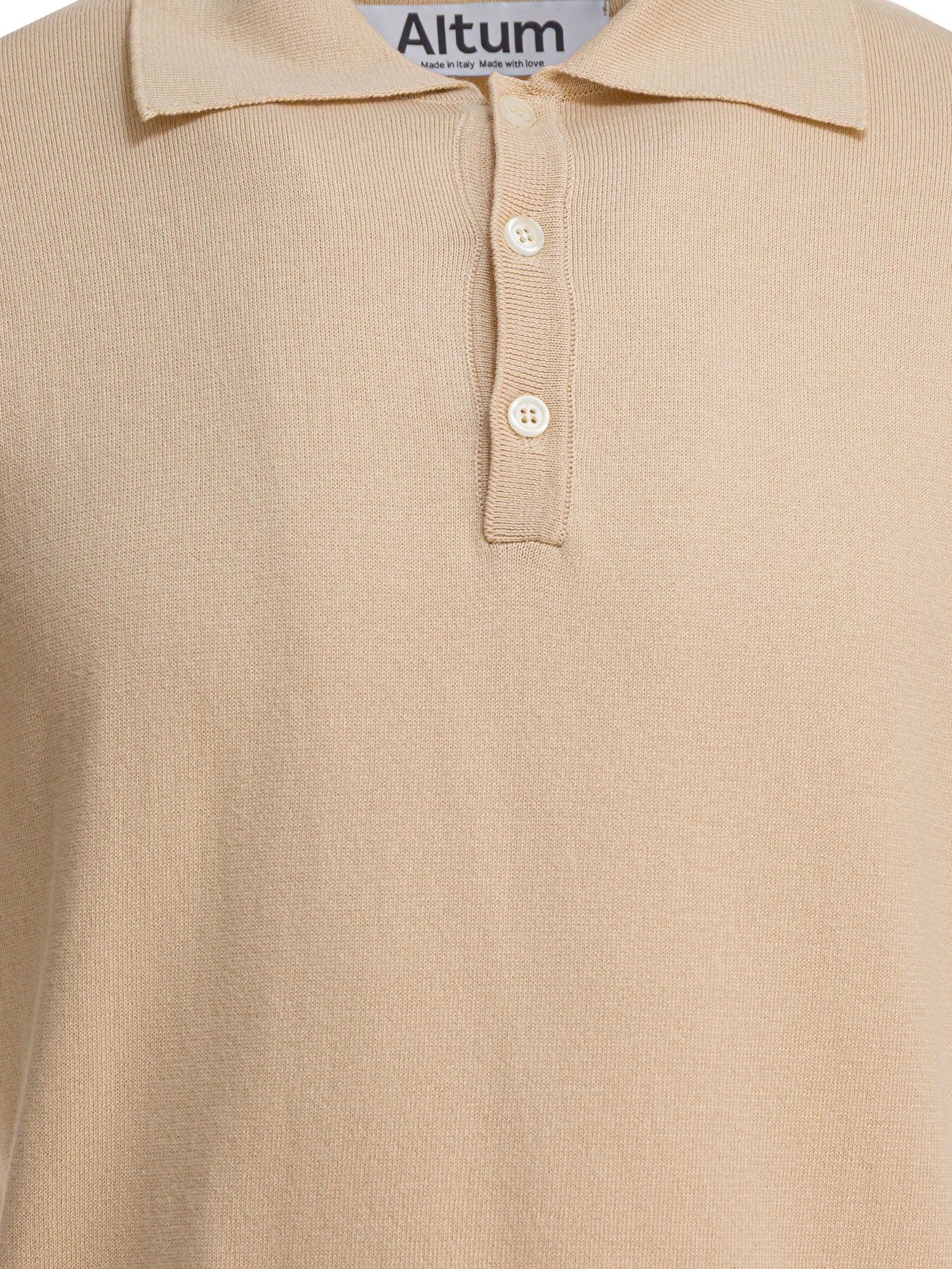 BEIGE COTTON POLO SHIRT ALTUM