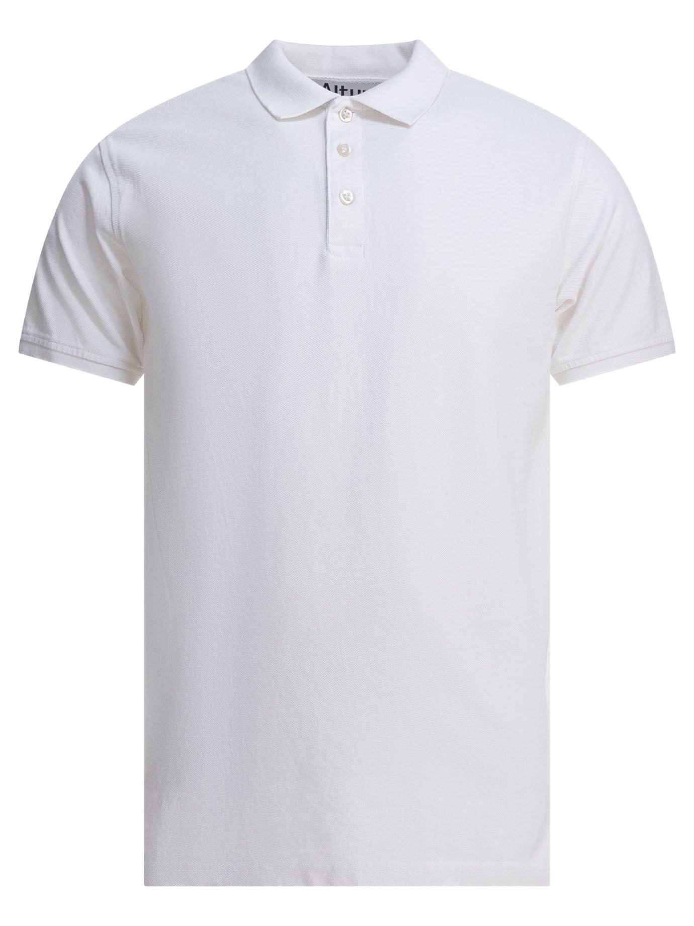 WHITE COTTON POLO SHIRT ALTUM WHITE S