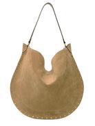 OSKAN HOBO SOFT SUEDE BAG Isabel Marant NUDE & NEUTRALS UNICA