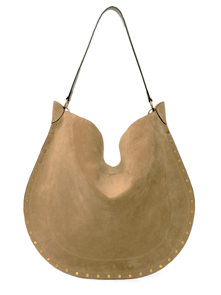 OSKAN HOBO SOFT SUEDE BAG Isabel Marant NUDE & NEUTRALS UNICA