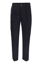 PURE COTTON RESORT CARGO TROUSERS Herno BLUE S