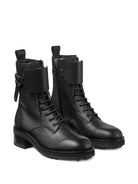 ROSABEL LEATHER LACE-UP COMBAT BOOTS Jimmy Choo