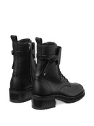 ROSABEL LEATHER LACE-UP COMBAT BOOTS Jimmy Choo