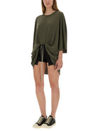 GREEN VISCOSE NYLON T-SHIRTS Rick Owens