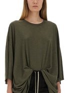 GREEN VISCOSE NYLON T-SHIRTS Rick Owens