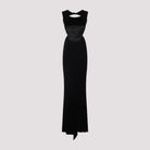 BLACK VISCOSE SILK DRESSES Rick Owens
