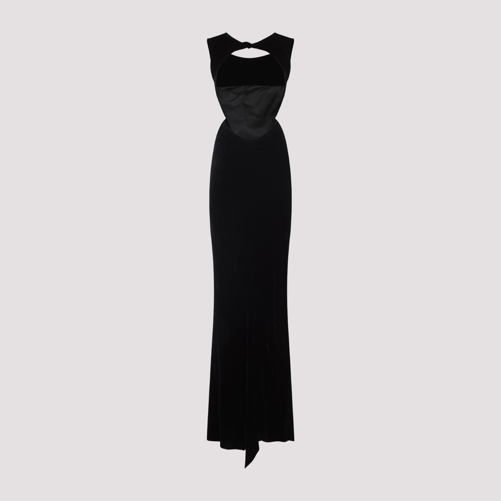 BLACK VISCOSE SILK DRESSES Rick Owens