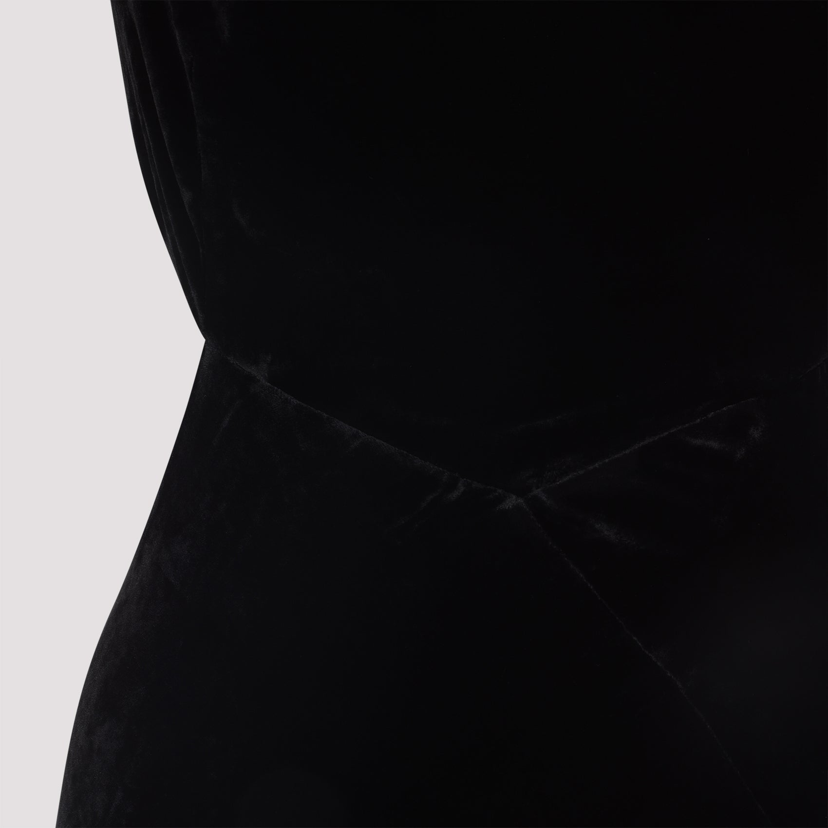 BLACK VISCOSE SILK DRESSES Rick Owens
