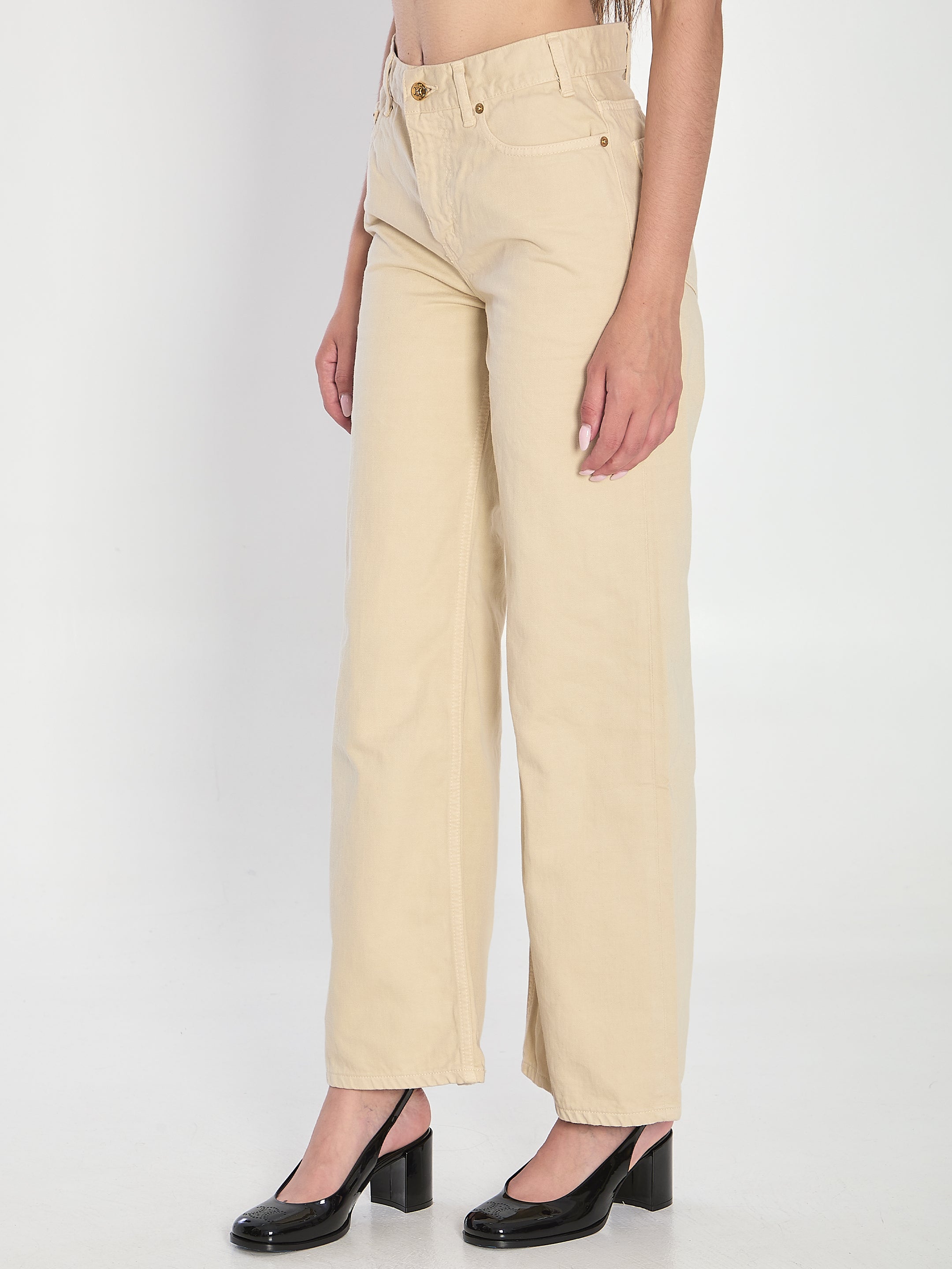 SAND-COLORED JEANS Celine