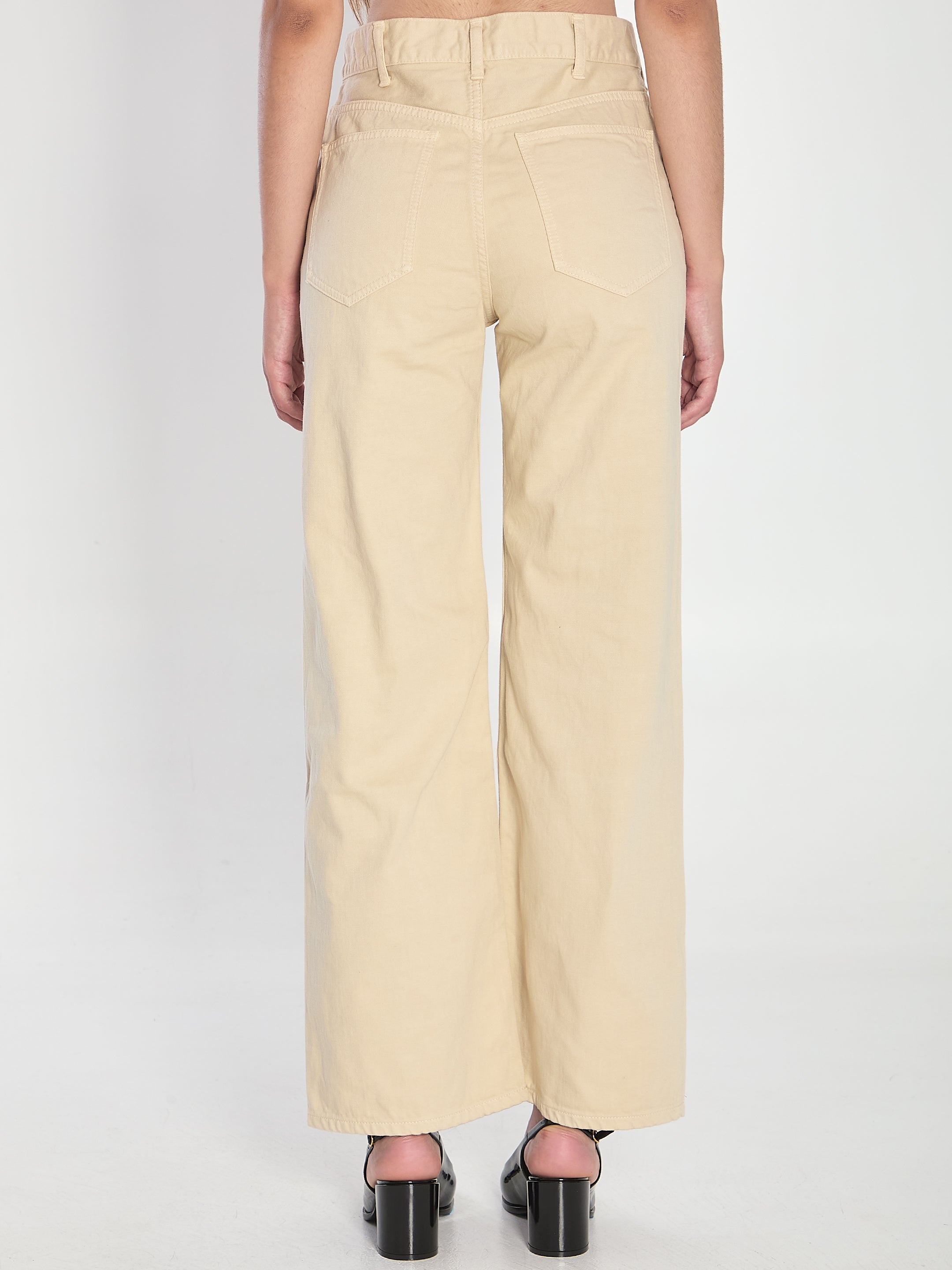SAND-COLORED JEANS Celine