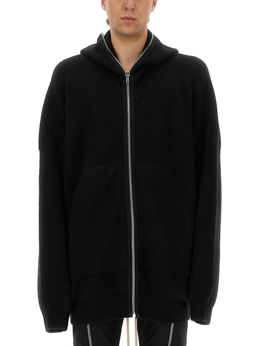 BLACK ALPACA WOOL SWEATSHIRTS Rick Owens BLACK M