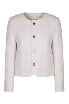 CHELSEA BUTTON-FRONT COTTON JACKET Celine White 36