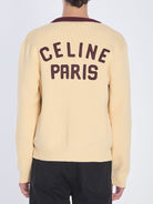 LOGO DETAIL COTTON CARDIGAN Celine