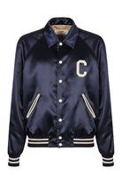 BOMBER JACKET IN TECHNICAL FABRIC Celine blue 48