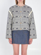 BAJA WOOL AND COTTON JACKET Celine blue 36